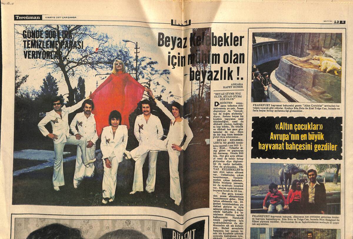 Tercüman Gazetesi İnci Eki 4 Mayıs 1977 - Bülent Ersoy'un Sahne Maratonu Devam Ediyor - Ayhan Işık Yıllar Sonra Tekrar Hollywood'a Gidiyor GZ152325 - 1