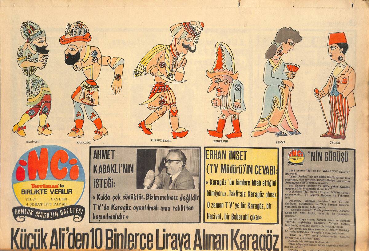 Tercüman Gazetesi İnci Eki 4 Şubat 1973 - Kennedy'nin Kızı Boğa Güreşçisinin Reklamlık Aşkı Oldu! - Müzeyyen Senar Kızına Evlenebilirsin Dedi! GZ146144 - 1