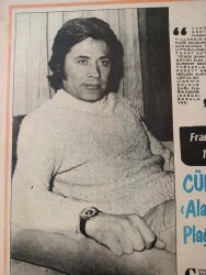 Tercüman Gazetesi İnci Eki 5 Ağustos 1973 - Cüneyt Arkın Alain Delon'a Özendi İlk Plağında Sadece Konuşacak! GZ146079 - 2