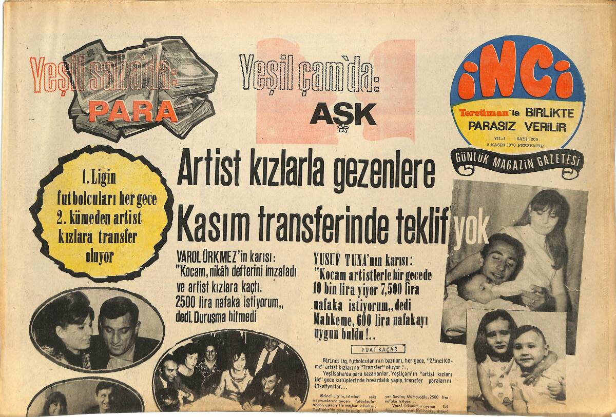 Tercüman Gazetesi İnci Eki 5 Kasım 1970 - Tolga Aşkıner de Şarkıcı Oldu !.. GZ145095 - 1