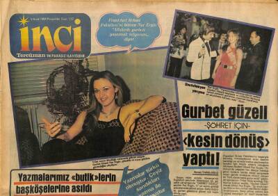 Tercüman Gazetesi İnci Eki 5 Ocak 1984 - Nur Ergin Kesin Dönüş Yaptı GZ78440 - 1