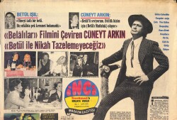 Tercüman Gazetesi İnci Eki 5 Temmuz 1974 - Cüneyt Arkın, Eki Eşiyle Barışmayacağını Söyledi - Mafya Modasına Alain Delon Da Uydu! GZ146059 - 1
