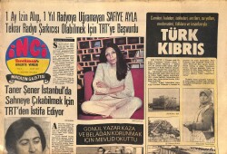 Tercüman Gazetesi İnci Eki 6 Ağustos 1974 - Taner Şener İstanbul'da Sahneye Çıkabilmek İçin TRT'DEN İstifa Ediyor! - Gönül Yazar Mevlid Okuttu! GZ144389 - 1