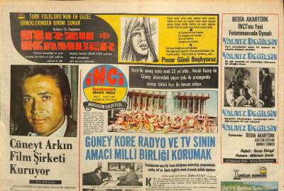 Tercüman Gazetesi İnci Eki 6 Haziran 1975 - Müzeyyen Senar İle Sevim Tuna Birlikte Müzikal Film Yapacaklar GZ114331 - 1