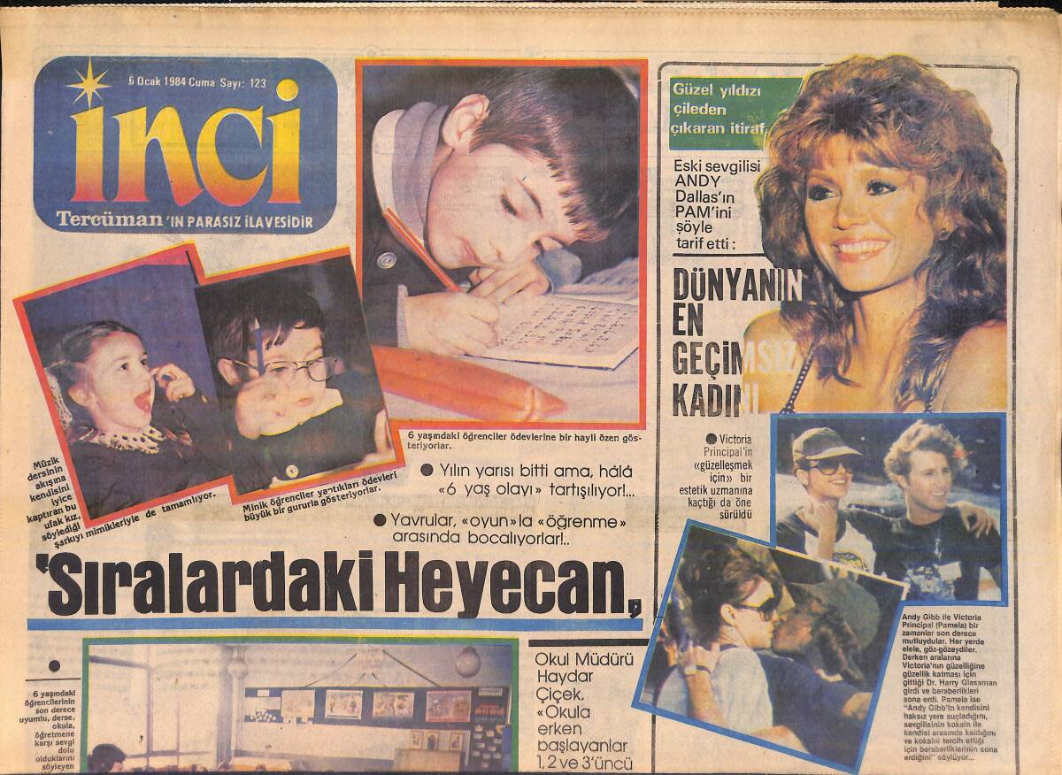 Tercüman Gazetesi İnci Eki 6 Ocak 1984 - Eski Sevgilisi Andy Dallas'ın Pam'ini Şöyle Tarif Etti: Dünyanın En Geçimsiz Kadını GZ156186 - 1