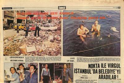 Tercüman Gazetesi İnci Eki 6 Temmuz 1977 - Nokta İle Virgül İstanbulda Belediyeyi Aradılar !.. GZ115129 - 1
