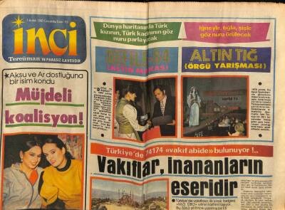 Tercüman Gazetesi İnci Eki 7 Aralık 1983 - Ingrid Bergmanın Kızı Dünyanın Parasını Kazanıyor GZ113665 - 1