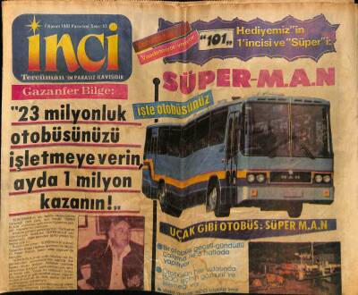 Tercüman Gazetesi İnci Eki 7 Kasım 1983 - Gülşen Bubikoğlu , Mutluluk Üçgenini Çizdi GZ69153 - 3
