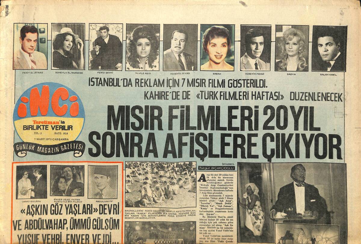 Tercüman Gazetesi İnci Eki 7 Mart 1973 - Nilüfer Koçyiğit'e Müstakbel Eniştesinden Paris Davetiyesi Geldi GZ141510 - 1