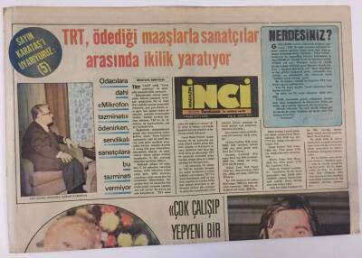 Tercüman Gazetesi İnci Eki 7 Ocak 1977 - Muazzez Abacı Çok Çalışıp Yepyeni Bir Abacı Olacağım GZ13378 - 1