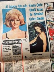Tercüman Gazetesi İnci Eki 8 Aralık 1972 - O Ağacın Altında Kavga Çıktı: Gönül Yazar İle Nebahat Çehre Darıldı GZ147512 - 2