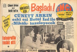 Tercüman Gazetesi İnci Eki 8 Eylül 1971 - Cüneyt Arkın Eski Eşi Betül Işıl İle Nikah Tazeleyecek! - Ayten Candan Ankara Radyosu İmtihanına Girecek! GZ145245 - 1