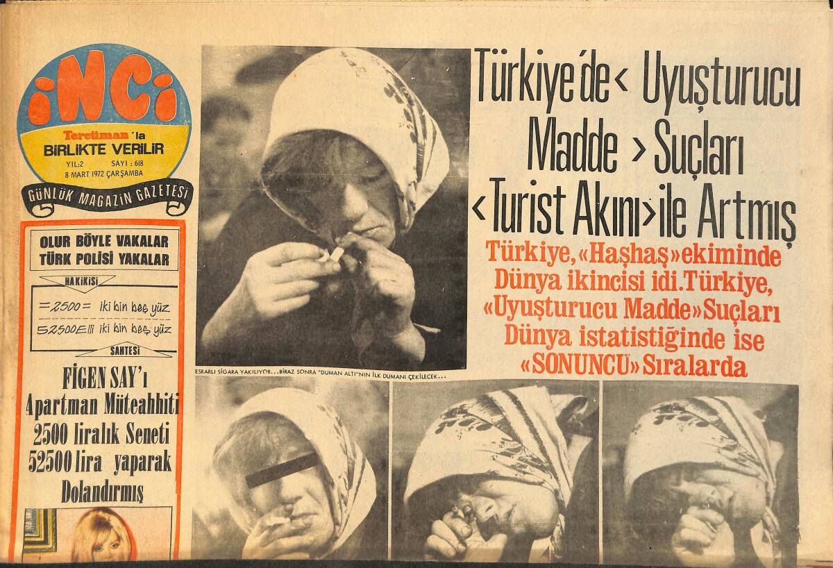 Tercüman Gazetesi İnci Eki 8 Mart 1972 - Neşe Can Plak Şirketi Kurdu GZ160603 - 1