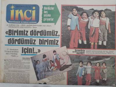 Tercüman Gazetesi İnci Eki 8 Ocak 1984 - Hüner Coşkuner,Ünlü Olmak İçin Hüner Gerek GZ112661 - 1