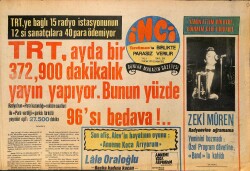 Tercüman Gazetesi İnci Eki 9 Ocak 1971 - Zeki Müren ''Yemin Ettim Bir Kere Dönmem Bunu Bil'' GZ160512 - Gökçekoleksiyon