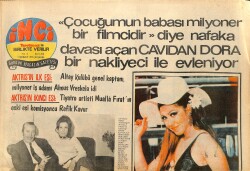 Tercüman Gazetesi İnci Eki 9 Şubat 1972 - Nebahat Çehre'nin Saçları Kızıla Boyanırken Yandı ! - Esin Gülsoy'a Saksafoncu Eşi Eşlik Edecek GZ160712 - Gökçekoleksiyon