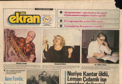 Tercüman Gazetesi İnci Ekran Eki 10 Mart 1978 - Nuriye Kantar Öldü , Leman Çıdamlı İse Yeniden Doğuyor ! GZ114906 - 1