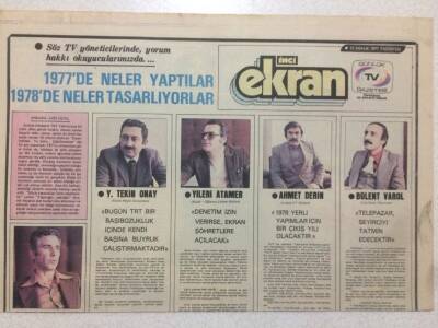 Tercüman Gazetesi İnci Ekran Eki 12 Aralık 1977 - Kamuran Akkor Televizyonun Assolisti Oldu GZ50347 - 1