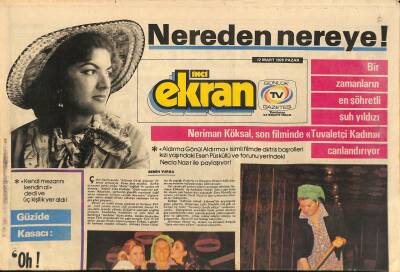 Tercüman Gazetesi İnci Ekran Eki 12 Mart 1978 - Asu Maralmanda Önemli Değişiklikler Var GZ114890 - 1