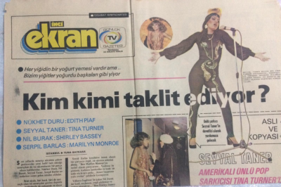 Tercüman Gazetesi İnci Ekran Eki 13 Şubat 1978 - Ünlüler Kimi Taklit Ediyor GZ21747 - 1