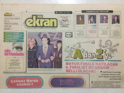 Tercüman Gazetesi İnci Ekran Eki 2 Aralık 1977 - Levent Kırca Şaşkın GZ50352 - 1