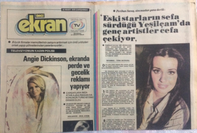 Tercüman Gazetesi İnci Ekran Eki 22 Mart 1978 - Perihan Savaş Yeşilçamdan Dertli GZ21736 - 1