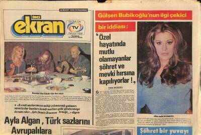 Tercüman Gazetesi İnci Ekran Eki 23 Mart 1978 - İstanbul TVsi Ucuz Dekor Yapmada Dünya Rekoru Kırıyor * ZEKİ MÜREN GZ114368 - 1