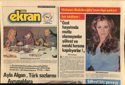 Tercüman Gazetesi İnci Ekran Eki 23 Mart 1978 - İstanbul TVsi Ucuz Dekor Yapmada Dünya Rekoru Kırıyor * ZEKİ MÜREN GZ114922 - 1