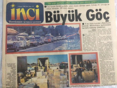 Tercüman Gazetesi İnci Magazin Eki 1 Kasım 1983 - Büyük Göç, Babasının Oğlu GZ21753 - 1