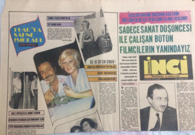 Tercüman Gazetesi İnci Magazin Eki 12 Eylül 1976 - Hale Soygazi İle Ahmet Özhan GZ21820 - 1