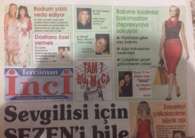 Tercüman Gazetesi İnci Magazin Eki 15 Eylül 2005 - Nihat Doğan Sevgilisi İçin Kandırdı GZ21898 - 1