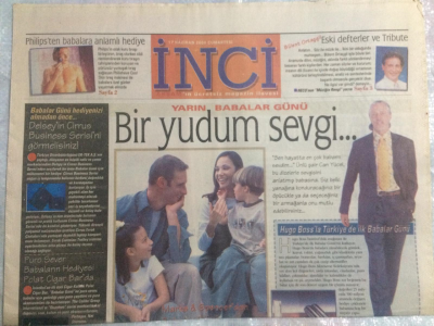 Tercüman Gazetesi İnci Magazin Eki 17 Haziran 2000 - Yarın Babalar Günü,Bir Yudum Sevgi GZ21760 - 1