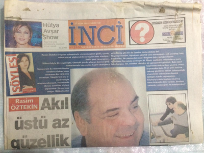 Tercüman Gazetesi İnci Magazin Eki 27 Ocak 2001 - Rasim ÖztekinAkıl Üstü Az Güzellik GZ21759 - 1