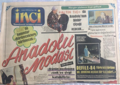 Tercüman Gazetesi İnci Magazin Eki 3 Şubat 1984 - Zeynep Değirmencioğlu,Sinemada Büyüdüm,Banu Alkan Sokaktan Geldim GZ21839 - 1