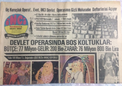 Tercüman Gazetesi İnci Magazin Eki 5 Mayıs 1974 - Ajda Pekkan Dudakları GZ21884 - 1