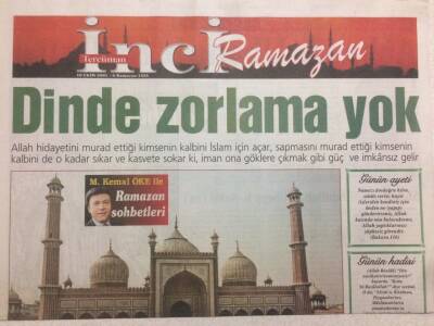Tercüman Gazetesi İnci Ramazan Eki 10 Ekim 2005 - Dinde Zorlama Yok GZ47239 - 1