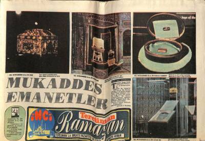 Tercüman Gazetesi İnci Ramazan Eki 22 Ekim 1973 - Dünyanın Milyonlarca Satan Dergileri Hırka-i Saadete Sayfalar Açacak GZ109434 - 1