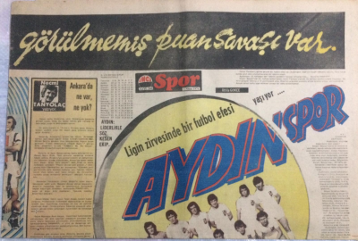 Tercüman Gazetesi İnci Spor Eki 1 Nisan 1976 - Ligin Zirvesinde Futbol Efesi Aydın Spor GZ21698 - 1