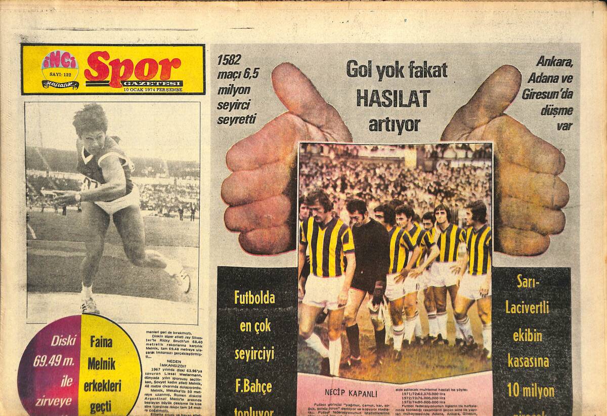Tercüman Gazetesi İnci Spor Eki 10 Ocak 1974 - Dünya Kupası Finallerinin Göçmen Takımı : Avustralya GZ144524 - 1