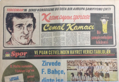 Tercüman Gazetesi İnci Spor Eki 13 Kasım 1975 - Kasım Ayının Sporcusu Cemal Kamacı GZ21695 - 1