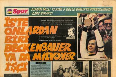 Tercüman Gazetesi İnci Spor Eki 25 Aralık 1975 - Alman Milli Takımı 5 Golle Birlikte Futbolumuza Ders Bıraktı GZ127360 - 1