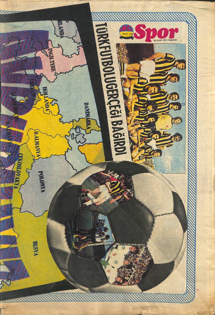 Tercüman Gazetesi İnci Spor Eki 26 Eylül 1974 - Türk Futbolu Gerçeği Bağırdı - Muhammed Ali, Foreman'ı Sahtekarlıkla Suçladı GZ145923 - 1