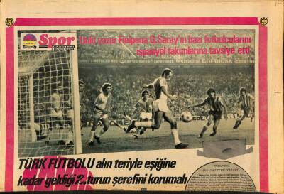 Tercüman Gazetesi İnci Spor Eki 27 Eylül 1973 - Avrupanın Pelesi Eusebionun Dünyasında Artık Top Yok GZ127362 - 1