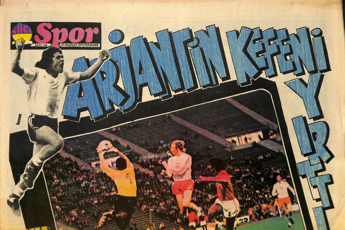 Tercüman Gazetesi İnci Spor Eki 27 Haziran 1974 - Kadir İnanır'ın Yeğeni Sahaya Sığmıyor GZ160556 - 1