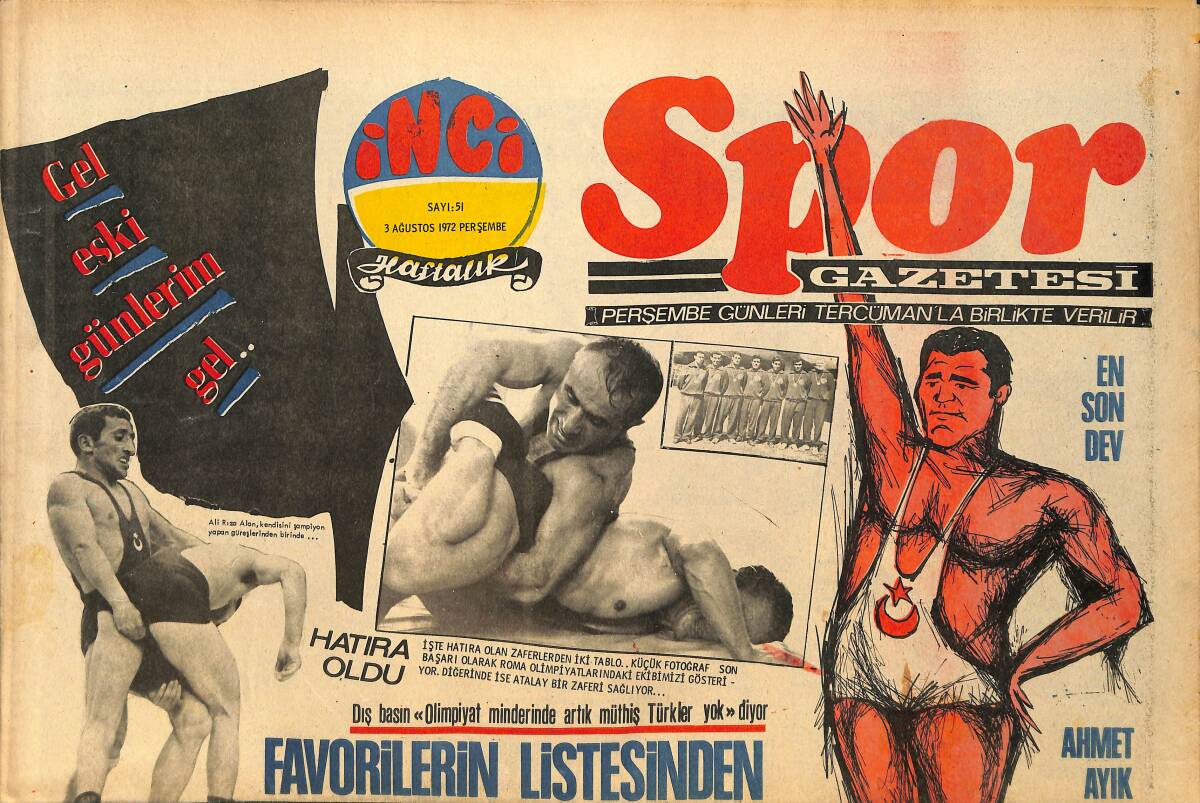 Tercüman Gazetesi İnci Spor Eki 3 Ağustos 1972 - Alman Milli Takımının Yarıdan Bir Fazlası GZ160594 - 1