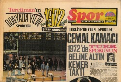 Tercüman Gazetesi İnci Spor Eki 31 Aralık 1972 - 1972'de Cemal Kamacı Beline Altın Kemer Taktı GZ160779 - Gökçekoleksiyon
