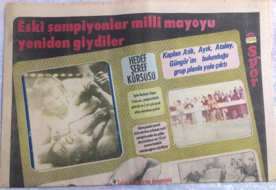 Tercüman Gazetesi İnci Spor Eki 4 Aralık 1975 - Eski Şampiyonlar Milli Mayoyu Tekrar Giydi GZ21696 - 1