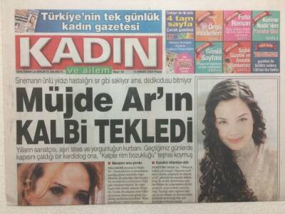 Tercüman Gazetesi Kadın Eki 13 Nisan 2003 - Müjde Arın Kalbi Tekledi GZ34805 - 1