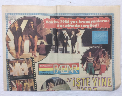 Tercüman Gazetesi Magazin Eki 3 Mart 1985 - Sezer Güvenirgil Karınca Olmak İsterdim - GZ17427 - 1