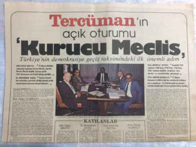 Tercüman Gazetesi Pazar Eki 11 Temmuz 1981 - Açık Oturum,Kurucu Meclis GZ21344 - 1